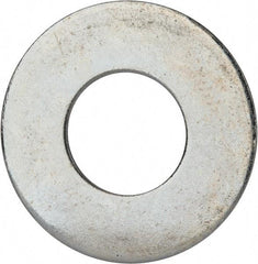 Value Collection - 1-3/8" Screw, Grade 2 Steel USS Flat Washer - 1.49" ID x 3.295" OD, 0.213" Thick, Zinc-Plated Finish - Benchmark Tooling