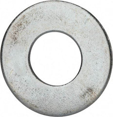 Value Collection - 1-1/2" Screw, Grade 2 Steel USS Flat Washer - 1.615" ID x 3.545" OD, 0.213" Thick, Zinc-Plated Finish - Benchmark Tooling