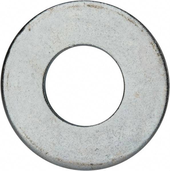 Value Collection - 1-3/4" Screw, Grade 2 Steel USS Flat Washer - 1.865" ID x 4.045" OD, 0.213" Thick, Zinc-Plated Finish - Benchmark Tooling