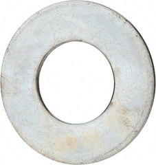 Value Collection - 2-1/4" Screw, Grade 2 Steel USS Flat Washer - 2.365" ID x 4.795" OD, 0.248" Thick, Zinc-Plated Finish - Benchmark Tooling