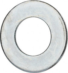 Value Collection - 2-1/2" Screw, Grade 2 Steel USS Flat Washer - 2.615" ID x 5.045" OD, 0.28" Thick, Zinc-Plated Finish - Benchmark Tooling