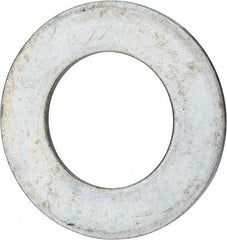 Value Collection - 3" Screw, Grade 2 Steel USS Flat Washer - 3.115" ID x 5.565" OD, 0.327" Thick, Zinc-Plated Finish - Benchmark Tooling