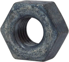 Value Collection - 3/8-16 UNC Steel Right Hand Heavy Hex Nut - 11/16" Across Flats, 23/64" High, Galvanized Finish - Benchmark Tooling