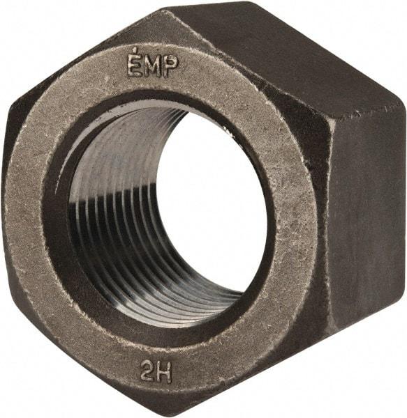 Value Collection - 3-4 UNC Steel Right Hand Heavy Hex Nut - 4-5/8" Across Flats, 2-61/64" High, Uncoated, 2B Class of Fit - Benchmark Tooling