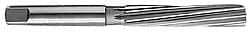 Made in USA - 15/32" Diam, Straight Shank, 2-7/8" Flute, Hand Reamer - Spiral Flute, 5-3/4" OAL, Left Hand Spiral, Right Hand Cut, High Speed Steel - Benchmark Tooling