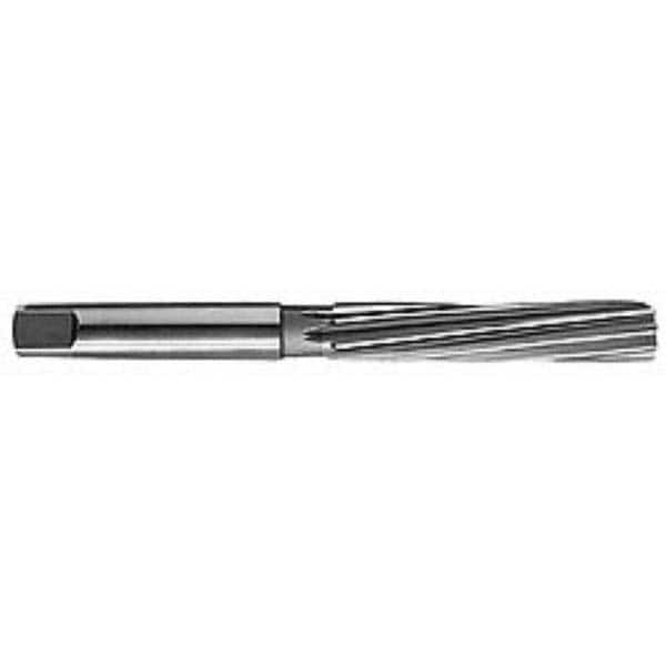 Made in USA - 13/32" Diam, Straight Shank, 2-5/8" Flute, Hand Reamer - Benchmark Tooling