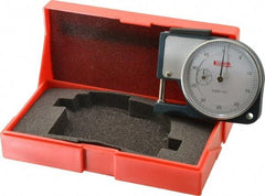 SPI - 0 to 1/2 Inch Measurement, 0.0005 Inch Graduation, 1/2 Inch Throat Depth, Dial Thickness Gage - 1-7/8 Inch Dial Diameter - Benchmark Tooling