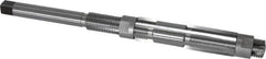 Made in USA - Size C, Straight Shank Hand Adjustable Reamer - 6-1/2" OAL, Right Hand Cut, High Speed Steel, Bright Finish - Benchmark Tooling