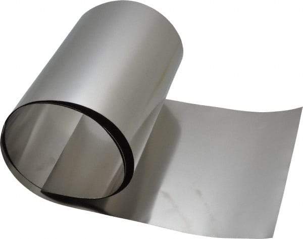 Made in USA - 1 Piece, 50 Inch Long x 6 Inch Wide x 0.002 Inch Thick, Roll Shim Stock - Stainless Steel - Benchmark Tooling