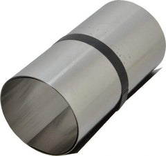 Made in USA - 1 Piece, 50 Inch Long x 6 Inch Wide x 0.005 Inch Thick, Roll Shim Stock - Stainless Steel - Benchmark Tooling