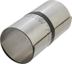 Made in USA - 1 Piece, 100 Inch Long x 6 Inch Wide x 0.007 Inch Thick, Roll Shim Stock - Stainless Steel - Benchmark Tooling