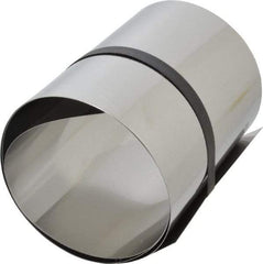 Made in USA - 1 Piece, 50 Inch Long x 6 Inch Wide x 0.01 Inch Thick, Roll Shim Stock - Stainless Steel - Benchmark Tooling