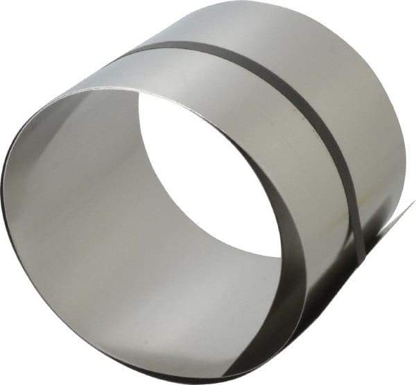 Made in USA - 1 Piece, 50 Inch Long x 6 Inch Wide x 0.02 Inch Thick, Roll Shim Stock - Stainless Steel - Benchmark Tooling