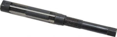 Value Collection - Size F, Straight Shank Hand Adjustable Reamer - 7-3/8" OAL, Right Hand Cut, High Speed Steel, Oxide Finish - Benchmark Tooling