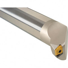 Iscar - 2.087" Min Bore Diam, 14" OAL, 1-1/4" Shank Diam, S-SLAN Indexable Boring Bar - LNMX 1104.. Insert, Screw or Clamp Holding Method - Benchmark Tooling