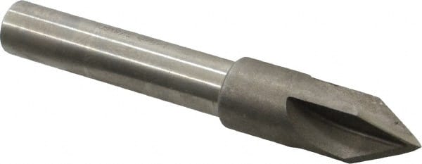 Keo - 5/8" Head Diam, 1/2" Shank Diam, 4 Flute 60° High Speed Steel Countersink - Benchmark Tooling