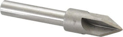 Keo - 3/4" Head Diam, 1/2" Shank Diam, 4 Flute 60° High Speed Steel Countersink - Benchmark Tooling