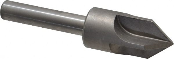 Keo - 1" Head Diam, 1/2" Shank Diam, 4 Flute 82° High Speed Steel Countersink - Benchmark Tooling