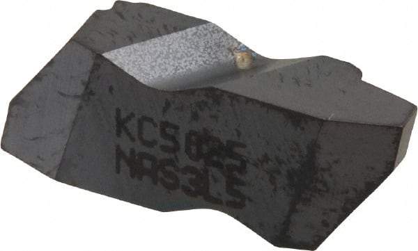 Kennametal - NAS3 Grade KC5025, Internal/External Stub Acme Threading Insert - 5 TPI Int Pitch, Left Hand Insert, TiAlN Finish, Carbide - Benchmark Tooling