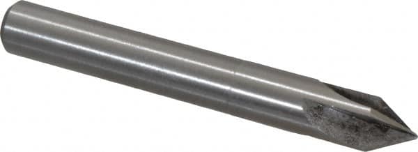 Interstate - 1/2" Head Diam, 1/2" Shank Diam, 4 Flute 60° High Speed Steel Countersink - Benchmark Tooling