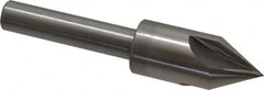 Interstate - 7/8" Head Diam, 1/2" Shank Diam, 4 Flute 60° High Speed Steel Countersink - Benchmark Tooling