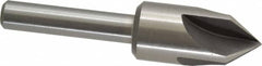 Interstate - 1" Head Diam, 1/2" Shank Diam, 4 Flute 82° High Speed Steel Countersink - Benchmark Tooling