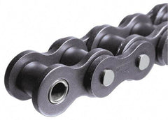 Morse - 1/2" Pitch, ANSI 40, Single Strand Roller Chain - Chain No. 40, 10 Ft. Long, 5/16" Roller Diam, 5/16" Roller Width - Benchmark Tooling