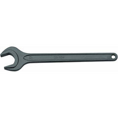 Open End Wrench: Single End Head, 18 mm 15 ° Head Angle, Vanadium Steel, Manganese Phosphate Finish