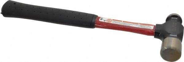 Proto - 1 Lb Head Steel Ball Pein Hammer - 11-1/2" Fiberglass Handle, 13" OAL, Fiberglass with Vinyl Grip - Benchmark Tooling