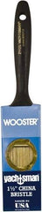 Wooster Brush - 1-1/2" Flat Hog Varnish Brush - 2-3/16" Bristle Length, 6-1/4" Plastic Beavertail Handle - Benchmark Tooling