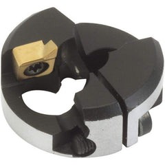 Iscar - Series ChamDrill, 20mm ID, 52mm Overall Diam Drilling Chamfer Ring - XOGX-DT Insert, 45° Chamfer, 1 Insert - Benchmark Tooling