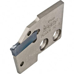 Iscar - Right Hand Cut, 1/8" Insert Width, Cutoff & Grooving Support Blade for Indexables - 0.126" Head Projection - Benchmark Tooling