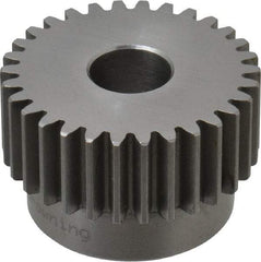 Browning - 16 Pitch, 1-7/8" Pitch Diam, 2" OD, 30 Tooth Spur Gear - 3/4" Face Width, 5/8" Bore Diam, 1-5/8" Hub Diam, 20° Pressure Angle, Steel - Benchmark Tooling