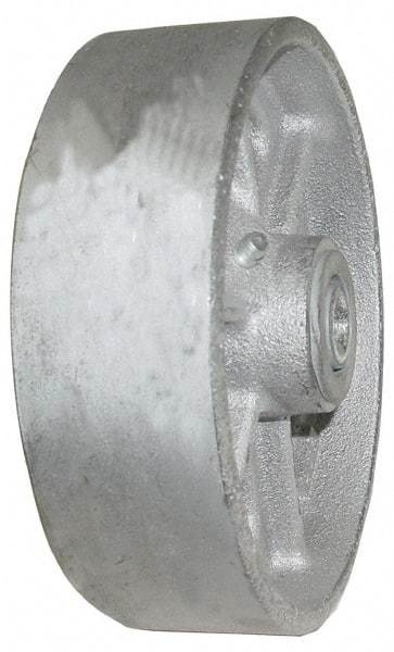 Value Collection - 4 Inch Diameter x 1-1/2 Inch Wide, Cast Iron Caster Wheel - 600 Lb. Capacity, 1-5/8 Inch Hub Length, 1/2 Inch Axle Diameter, Roller Bearing - Benchmark Tooling