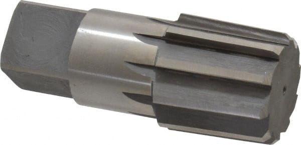 Interstate - 1-1/2" Pipe, 1.793" Diam, 1.684" Small End Diam, Straight Shank, 1-3/4" Flute, Taper Pipe Reamer - Benchmark Tooling