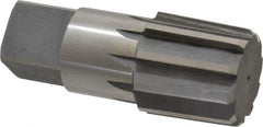 Interstate - 1-1/2" Pipe, 1.793" Diam, 1.684" Small End Diam, Straight Shank, 1-3/4" Flute, Taper Pipe Reamer - Benchmark Tooling