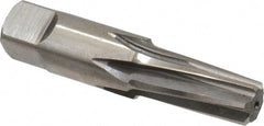 Interstate - 1/4" Pipe, 0.472" Diam, 13/32" Small End Diam, Straight Shank, 1-1/16" Flute, Taper Pipe Reamer - Benchmark Tooling