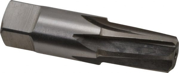 Interstate - 3/8" Pipe, 0.606" Diam, 0.54" Small End Diam, Straight Shank, 1-1/16" Flute, Taper Pipe Reamer - Benchmark Tooling