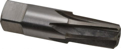 Interstate - 3/8" Pipe, 0.606" Diam, 0.54" Small End Diam, Straight Shank, 1-1/16" Flute, Taper Pipe Reamer - Benchmark Tooling