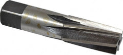 Interstate - 1/2" Pipe, 3/4" Diam, 0.665" Small End Diam, Straight Shank, 1-3/8" Flute, Taper Pipe Reamer - Benchmark Tooling