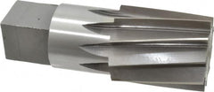 Interstate - 1-1/4" Pipe, 1.553" Diam, 1.444" Small End Diam, Straight Shank, 1-3/4" Flute, Taper Pipe Reamer - Benchmark Tooling