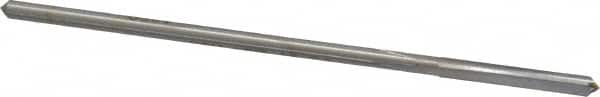 Made in USA - 1/8" High Speed Steel 4 Flute Chucking Reamer - Straight Flute, 0.119" Straight Shank, 7/8" Flute Length, 3-1/2" OAL - Benchmark Tooling