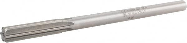 Made in USA - 1/2" High Speed Steel 6 Flute Chucking Reamer - Benchmark Tooling