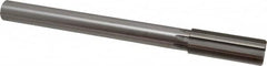 Made in USA - 1-1/16" High Speed Steel 8 Flute Chucking Reamer - Straight Flute, 7/8" Straight Shank, 2-3/4" Flute Length, 10-1/2" OAL - Benchmark Tooling