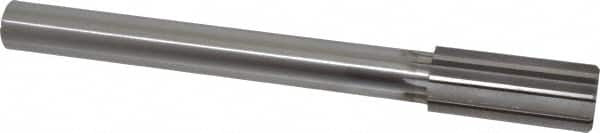 Made in USA - 1-5/16" High Speed Steel 10 Flute Chucking Reamer - Straight Flute, 1" Straight Shank, 3" Flute Length, 11-1/2" OAL - Benchmark Tooling