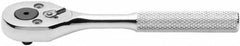 Proto - 1/4" Drive Pear Head Aerospace Ratchet - Chrome Finish, 5" OAL, 24 Gear Teeth, Standard Knurled Handle, Sealed Head - Benchmark Tooling