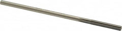 Made in USA - #10 High Speed Steel 6 Flute Chucking Reamer - Straight Flute, 0.186" Straight Shank, 1-1/4" Flute Length, 5" OAL - Benchmark Tooling