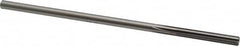 Made in USA - #11 High Speed Steel 6 Flute Chucking Reamer - Straight Flute, 0.186" Straight Shank, 1-1/4" Flute Length, 5" OAL - Benchmark Tooling