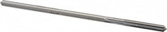 Made in USA - #17 High Speed Steel 6 Flute Chucking Reamer - Straight Flute, 0.1645" Straight Shank, 1-1/8" Flute Length, 4-1/2" OAL - Benchmark Tooling