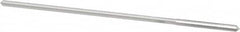 Made in USA - #37 High Speed Steel 4 Flute Chucking Reamer - Straight Flute, 0.095" Straight Shank, 7/8" Flute Length, 3-1/2" OAL - Benchmark Tooling